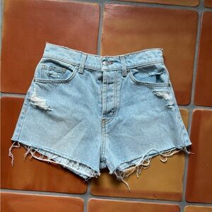 REVICE Light Blue Distressed Jean Shorts size 28 new with tags revice Malibu